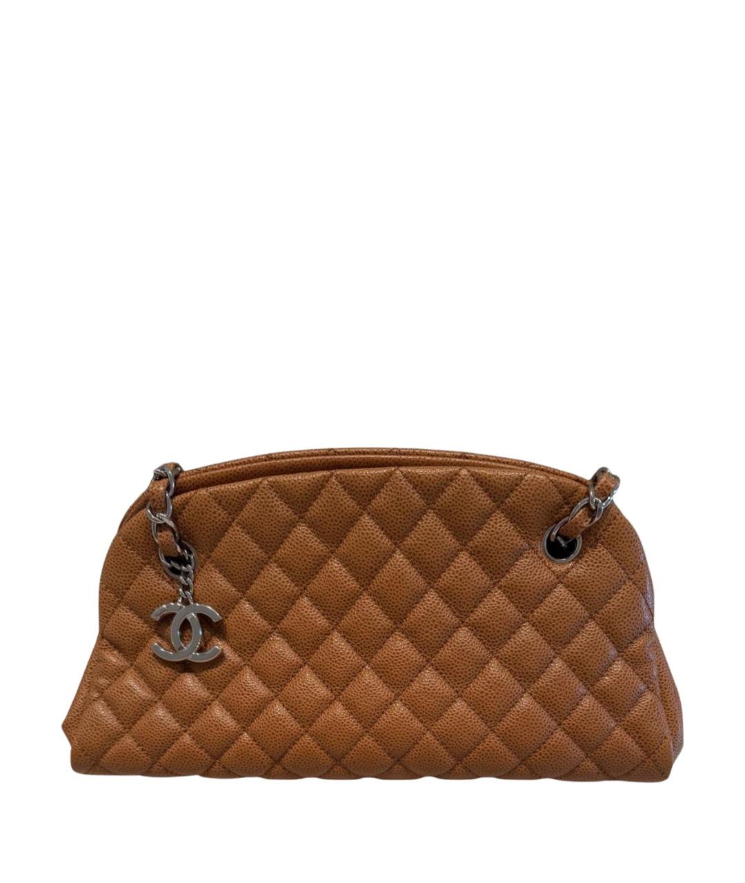 CHANEL Оранжевая кожаная сумка через плечо, фото 1