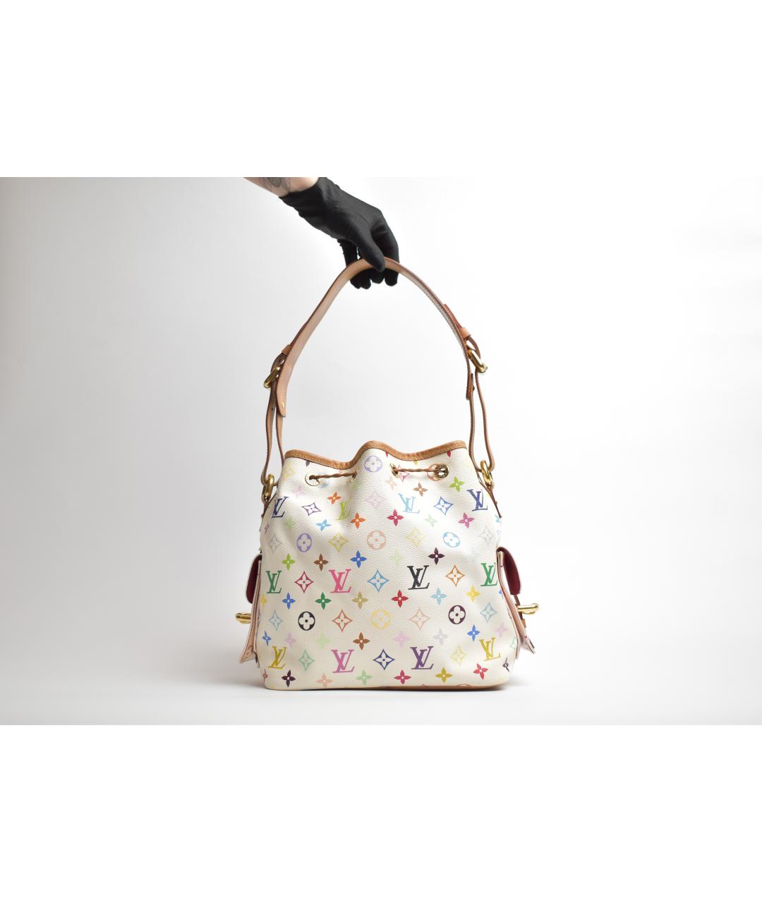 LOUIS VUITTON Белая сумка через плечо, фото 3