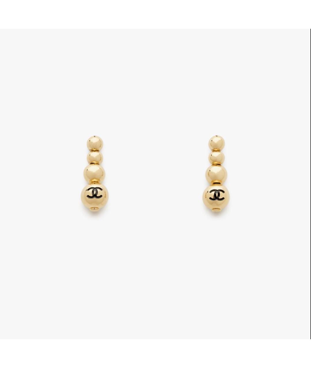 CHANEL Золотые серьги, фото 4