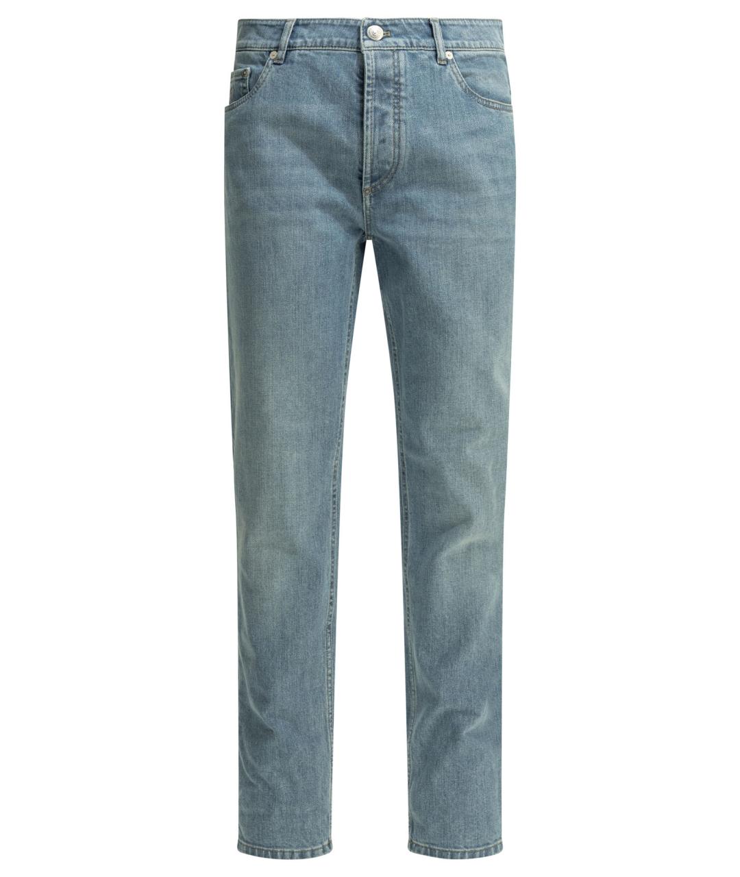 BRUNELLO CUCINELLI Голубые хлопковые джинсы скинни, фото 1