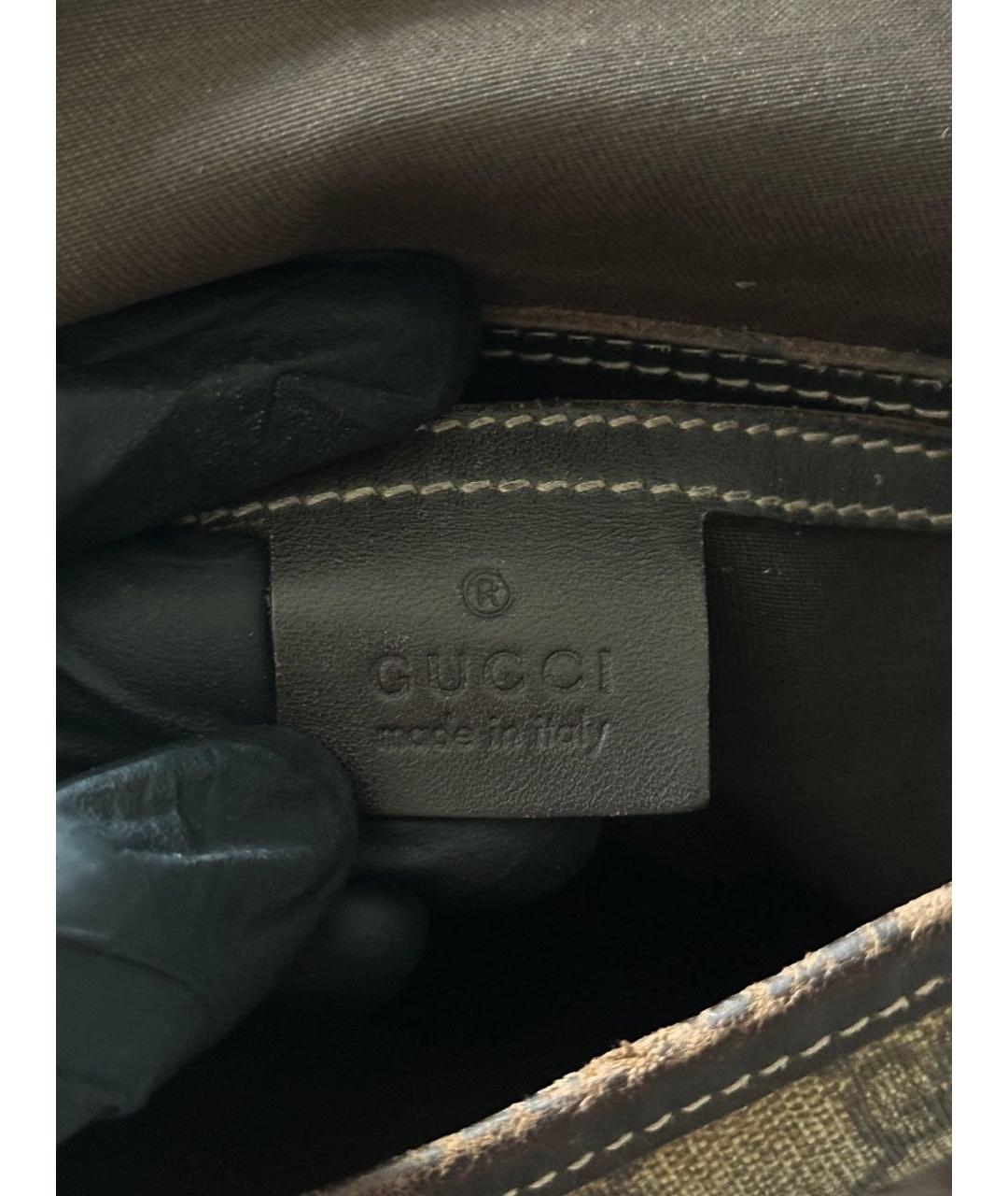 GUCCI Белая кожаная сумка на плечо, фото 4
