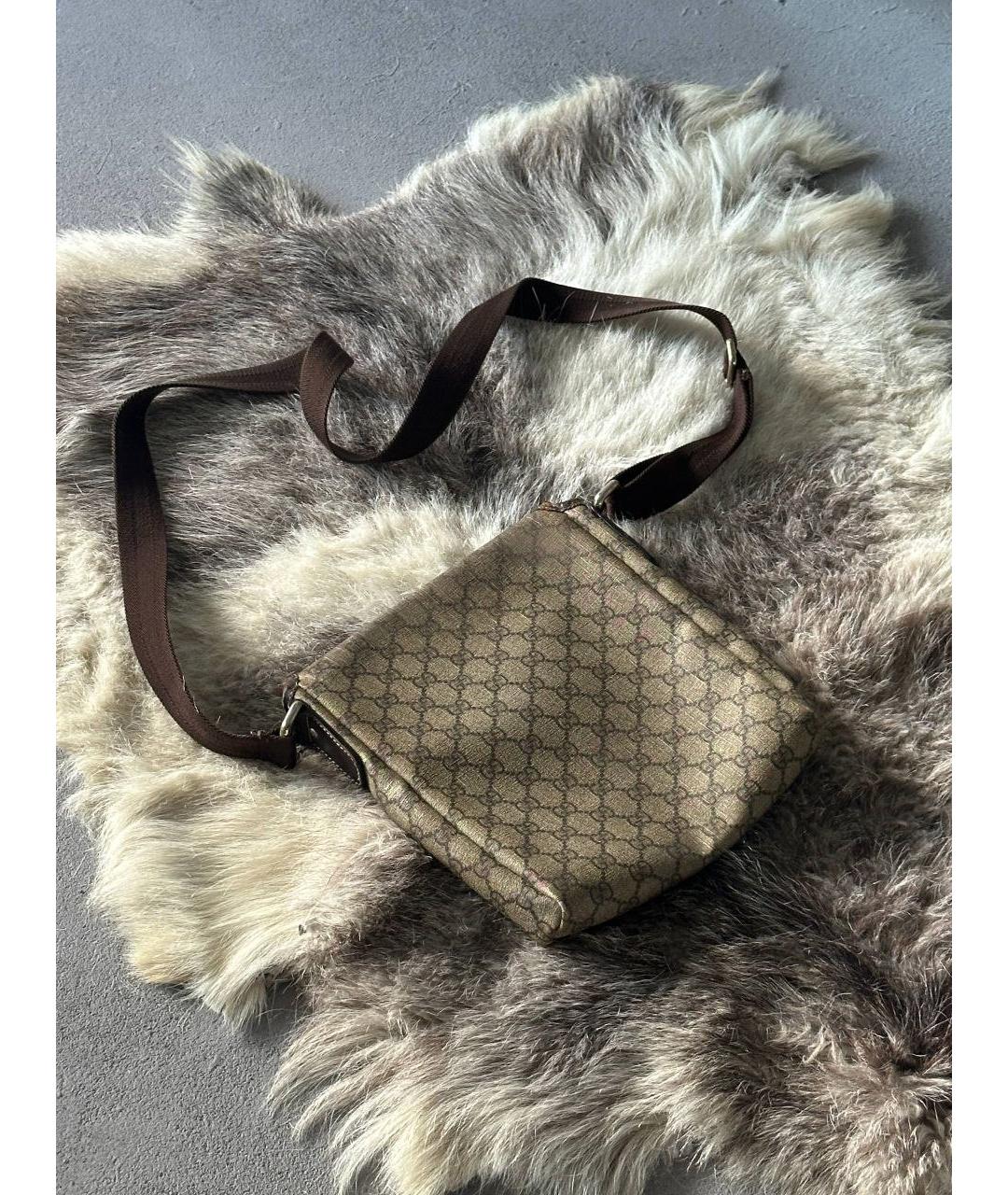 GUCCI Белая кожаная сумка на плечо, фото 6