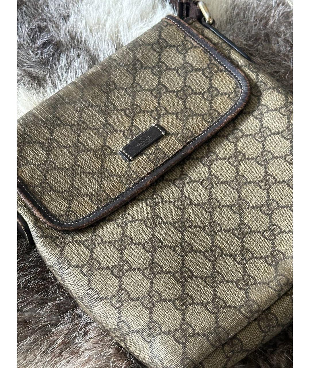 GUCCI Белая кожаная сумка на плечо, фото 2