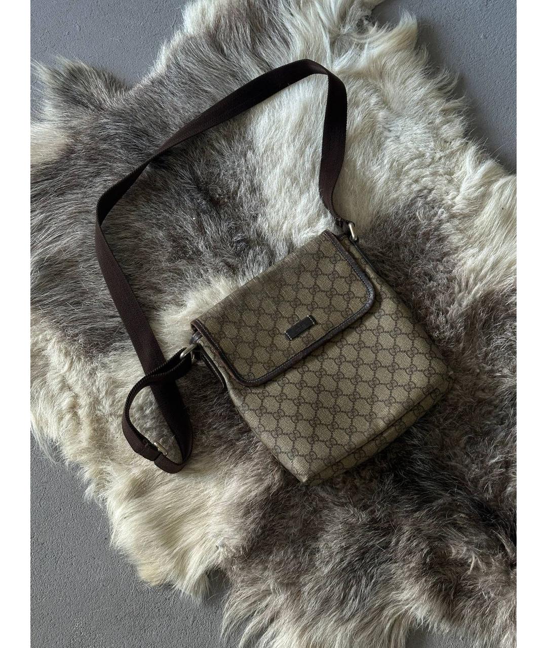 GUCCI Белая кожаная сумка на плечо, фото 8
