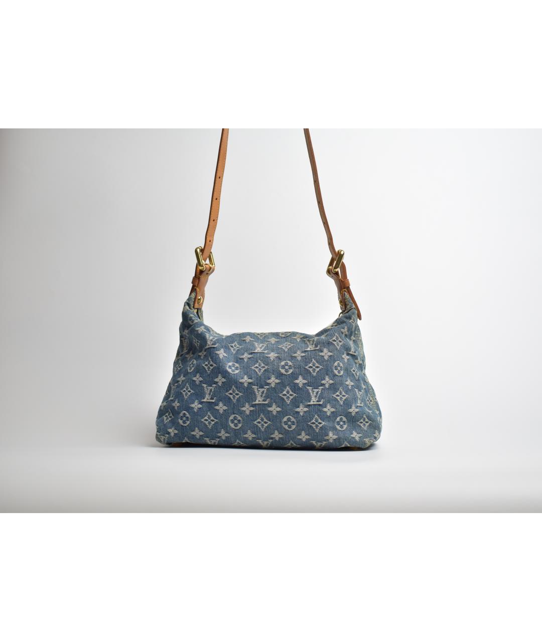 LOUIS VUITTON Синяя деним сумка через плечо, фото 3