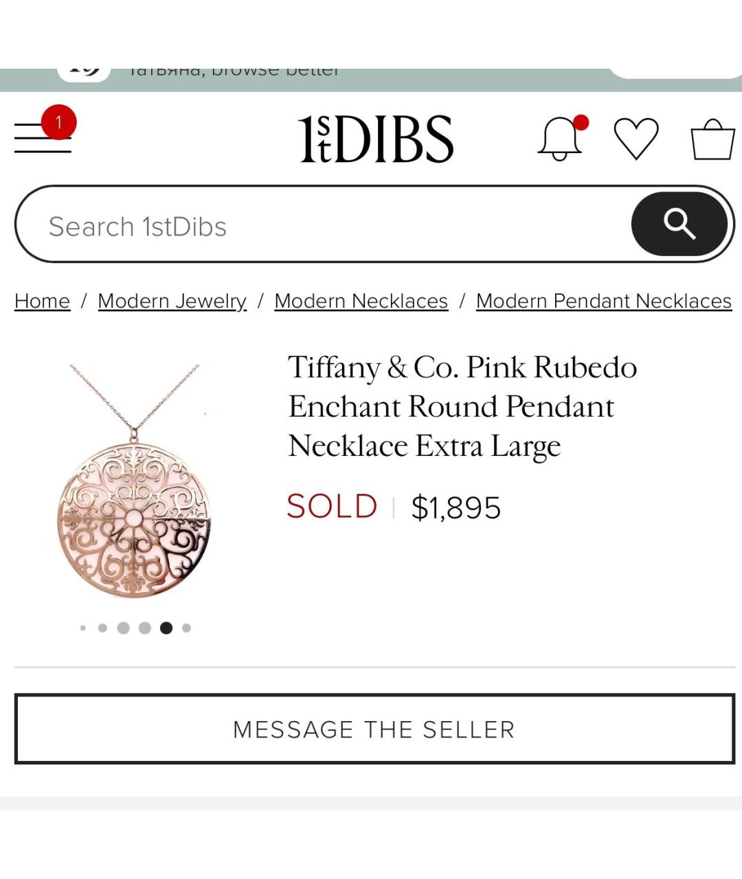 TIFFANY&CO Золотая подвеска, фото 5