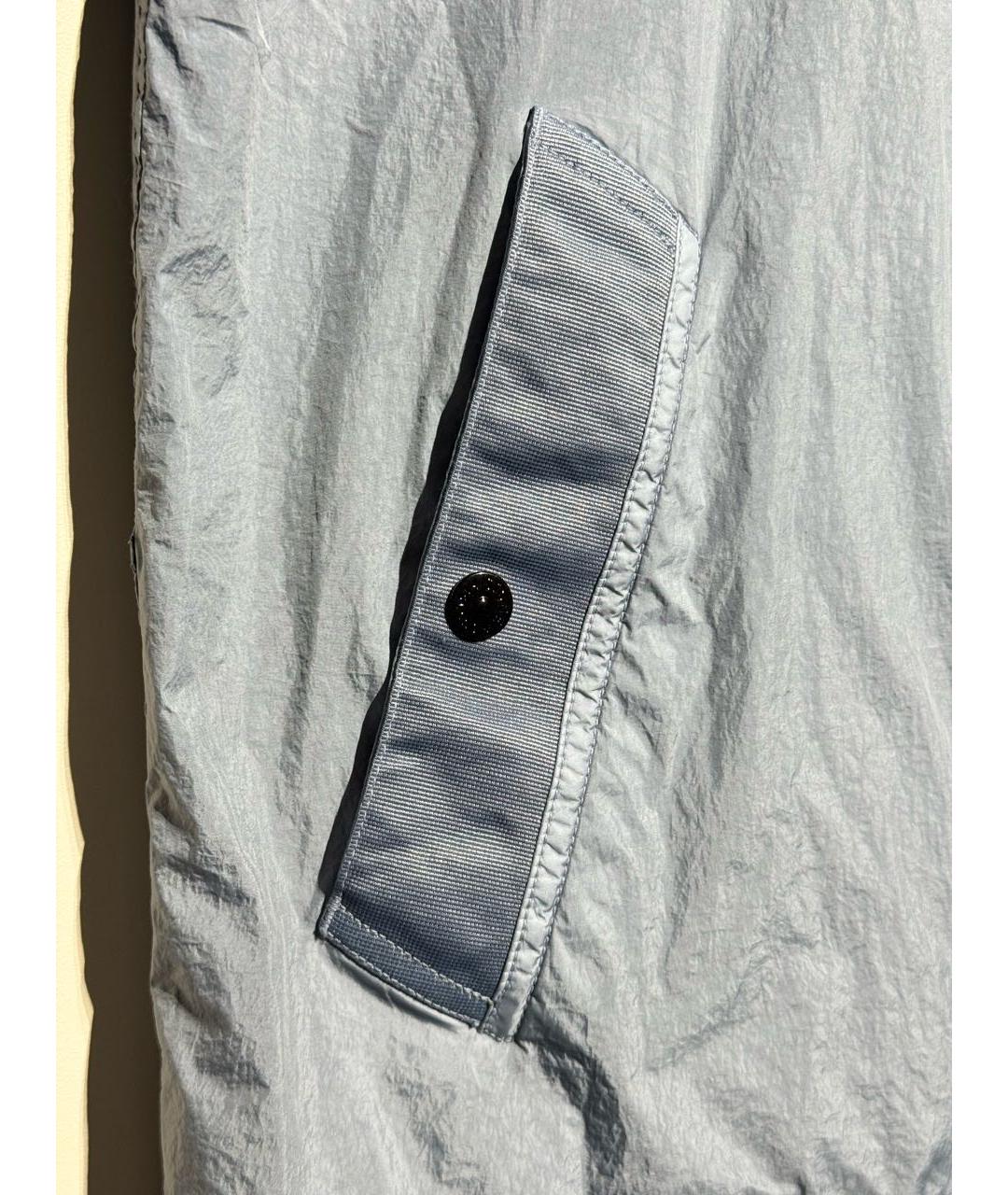 STONE ISLAND Голубая полиамидовая куртка, фото 4