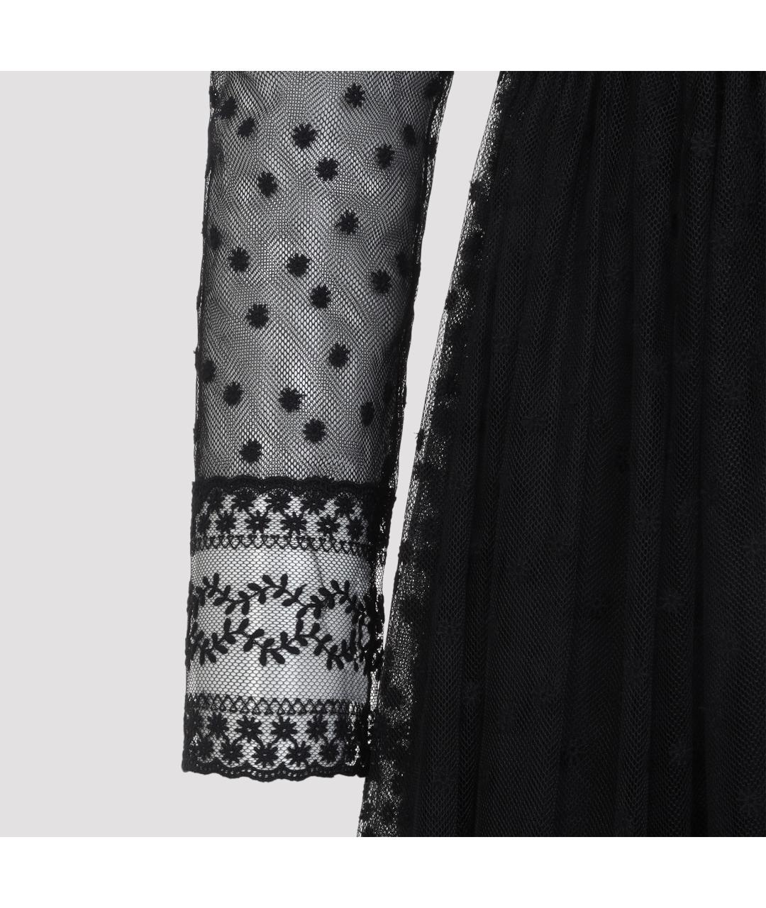 ALBERTA FERRETTI Черное полиамидовое платье, фото 4