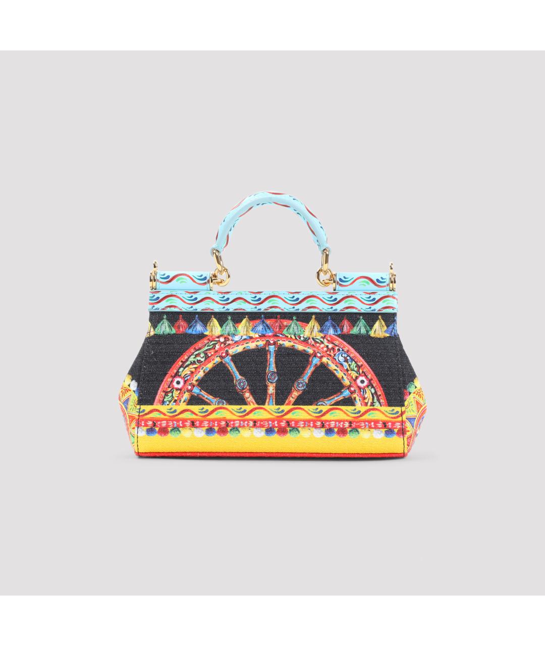 DOLCE&GABBANA Мульти хлопковая сумка тоут, фото 3