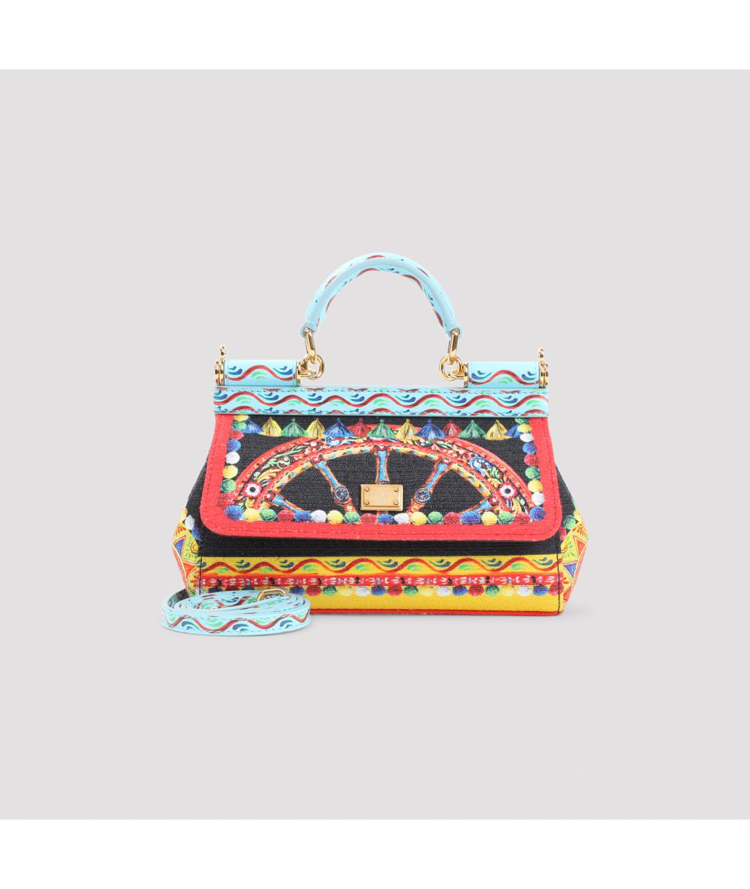 DOLCE&GABBANA Мульти хлопковая сумка тоут, фото 2