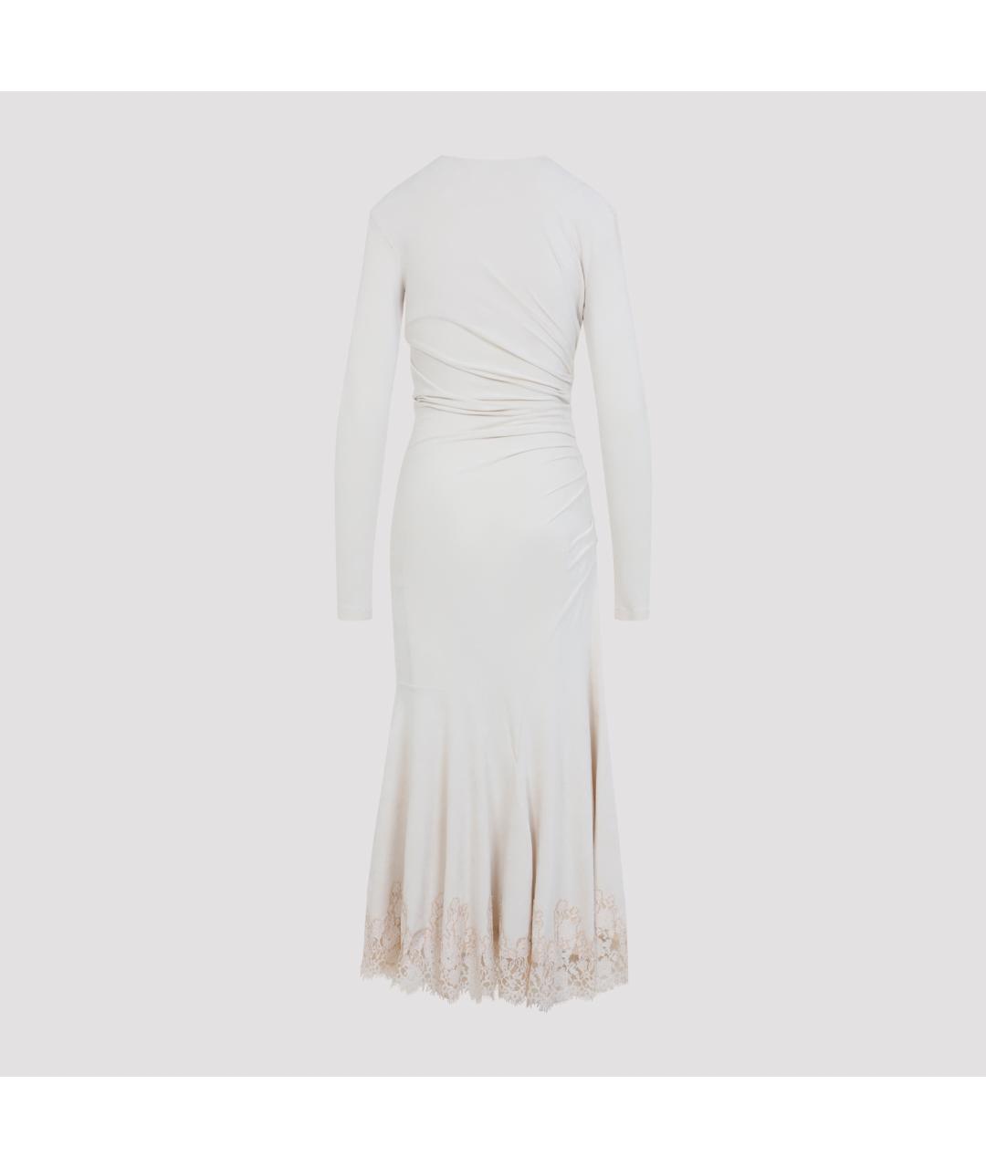 ALBERTA FERRETTI Бежевое платье, фото 3