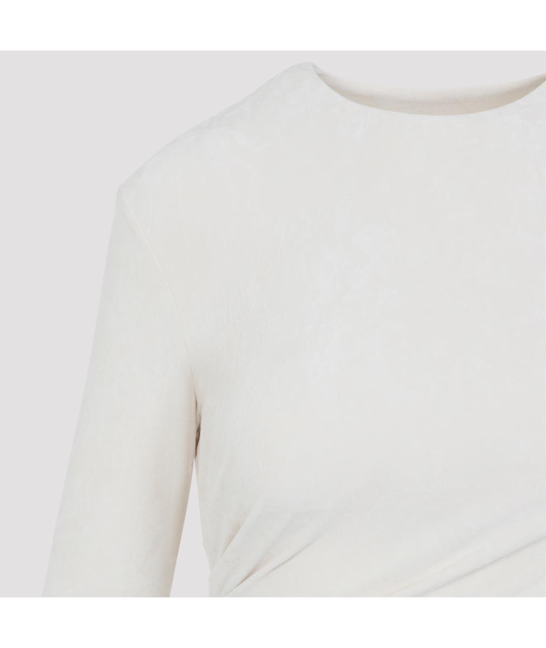 ALBERTA FERRETTI Бежевое платье, фото 4
