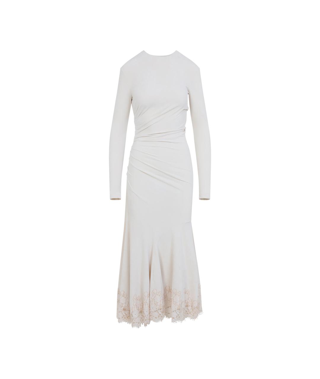 ALBERTA FERRETTI Бежевое платье, фото 1