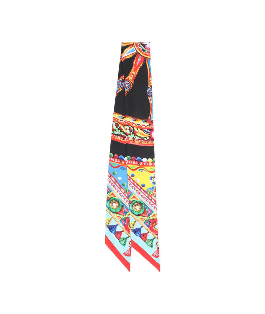 DOLCE&GABBANA Мульти шелковый платок, фото 1