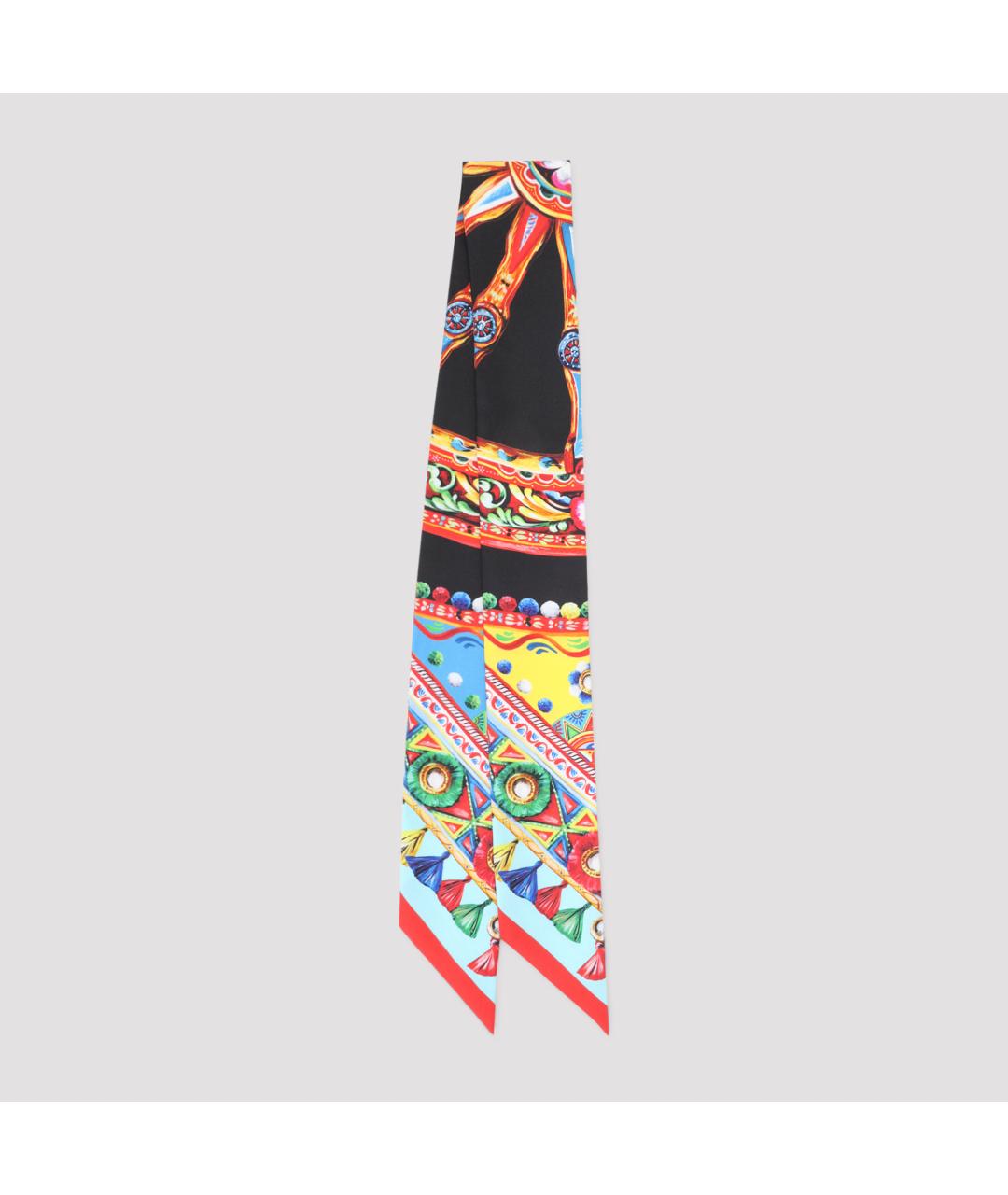DOLCE&GABBANA Мульти шелковый платок, фото 2