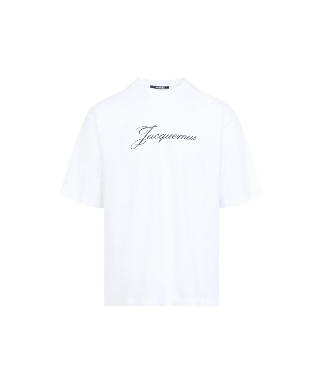 JACQUEMUS Белая хлопковая футболка, фото 1