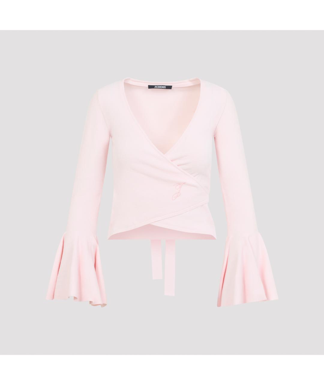 JACQUEMUS Розовый вискозный кардиган, фото 2
