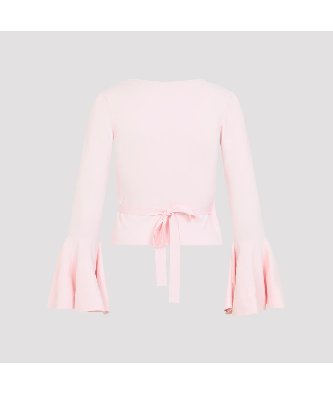 JACQUEMUS Розовый вискозный кардиган, фото 3