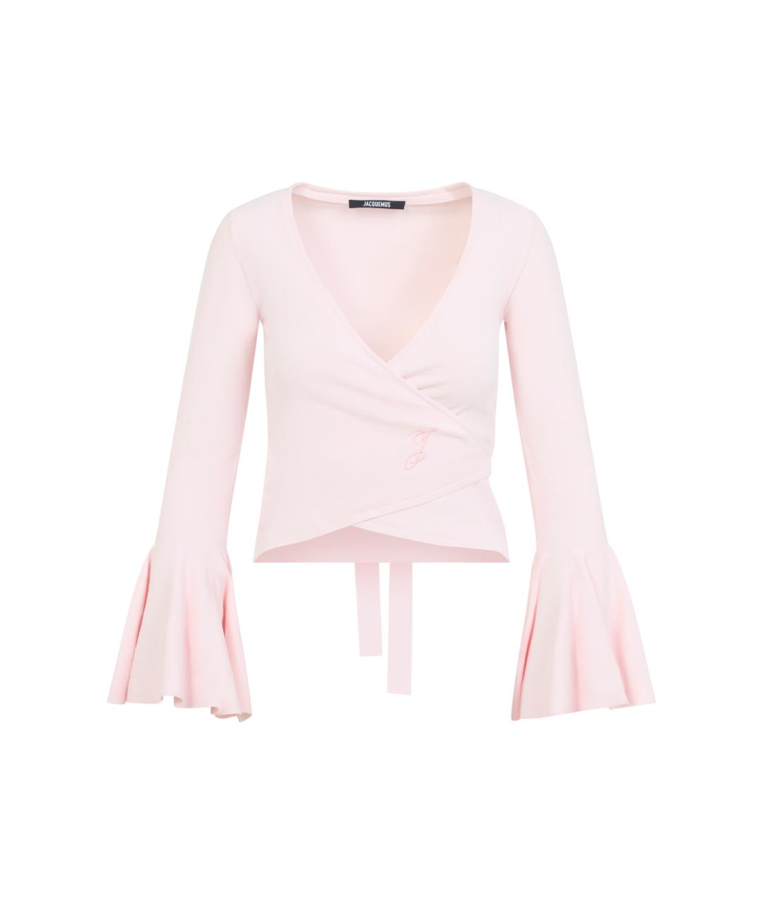 JACQUEMUS Розовый вискозный кардиган, фото 1