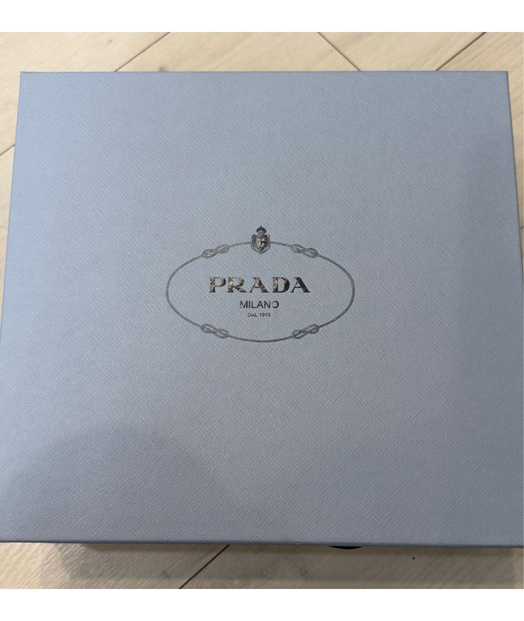 PRADA Бежевые лоферы из лакированной кожи, фото 7