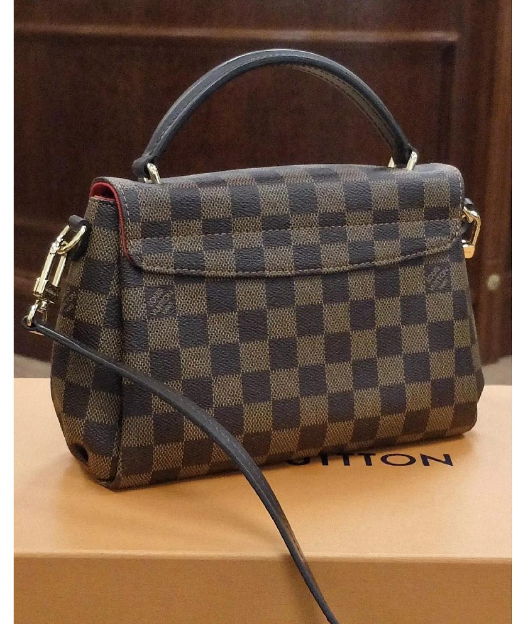 LOUIS VUITTON Коричневая сумка с короткими ручками, фото 3