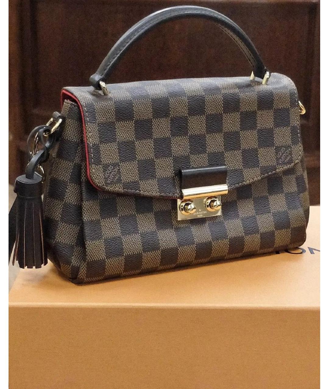 LOUIS VUITTON Коричневая сумка с короткими ручками, фото 2