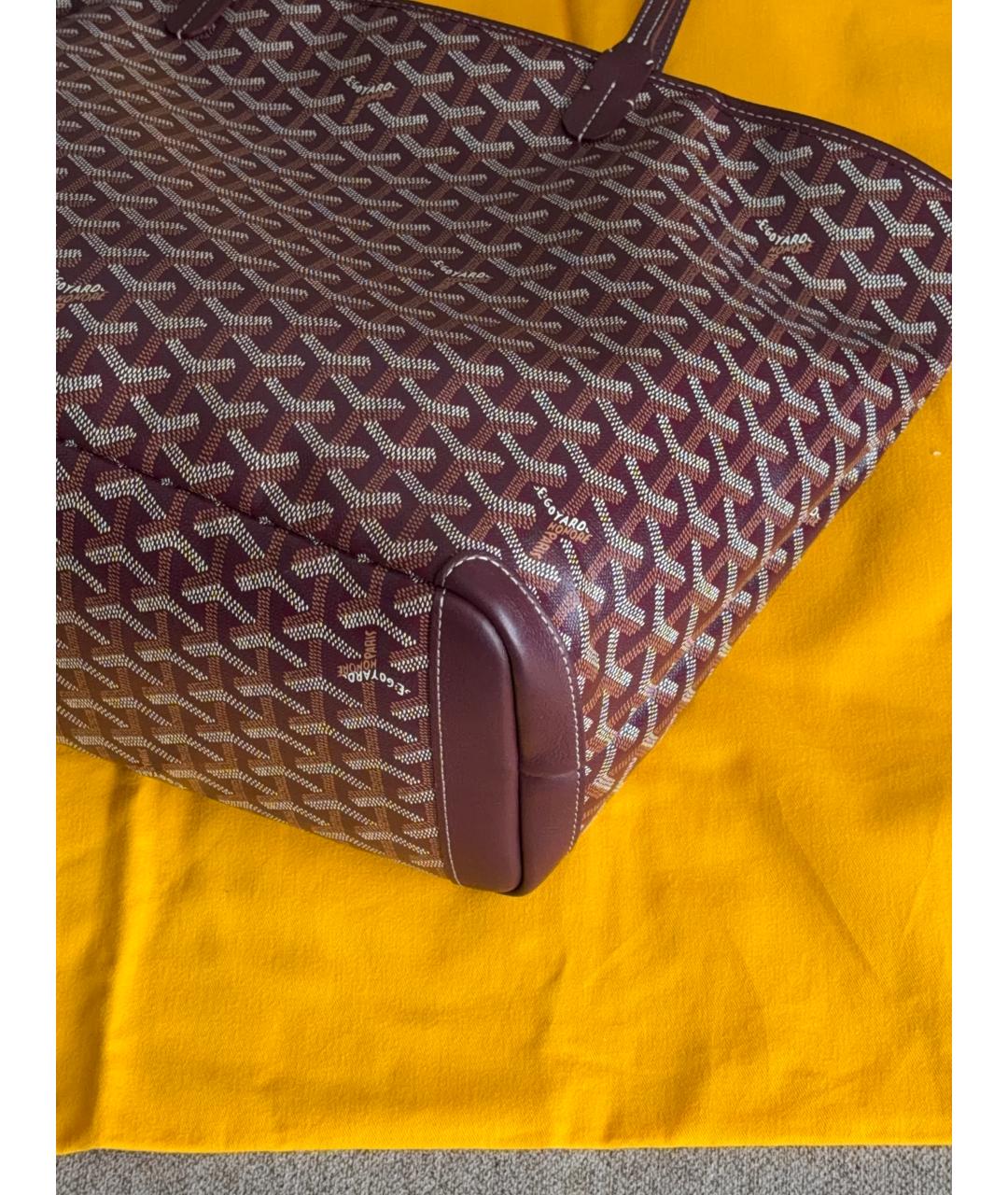 GOYARD Бордовая сумка тоут, фото 2