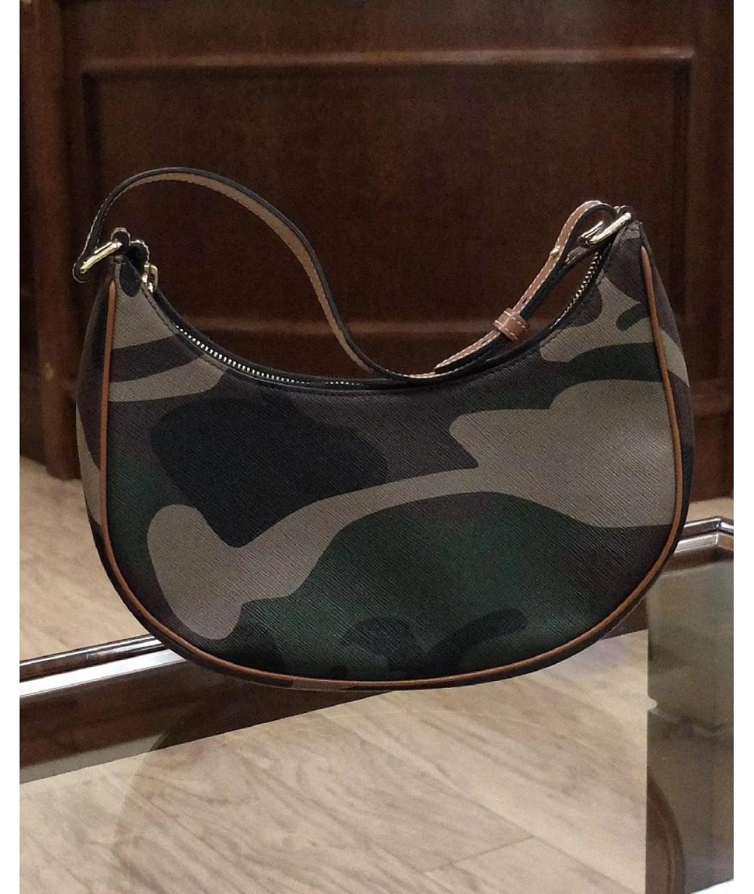 CELINE Хаки сумка через плечо, фото 3