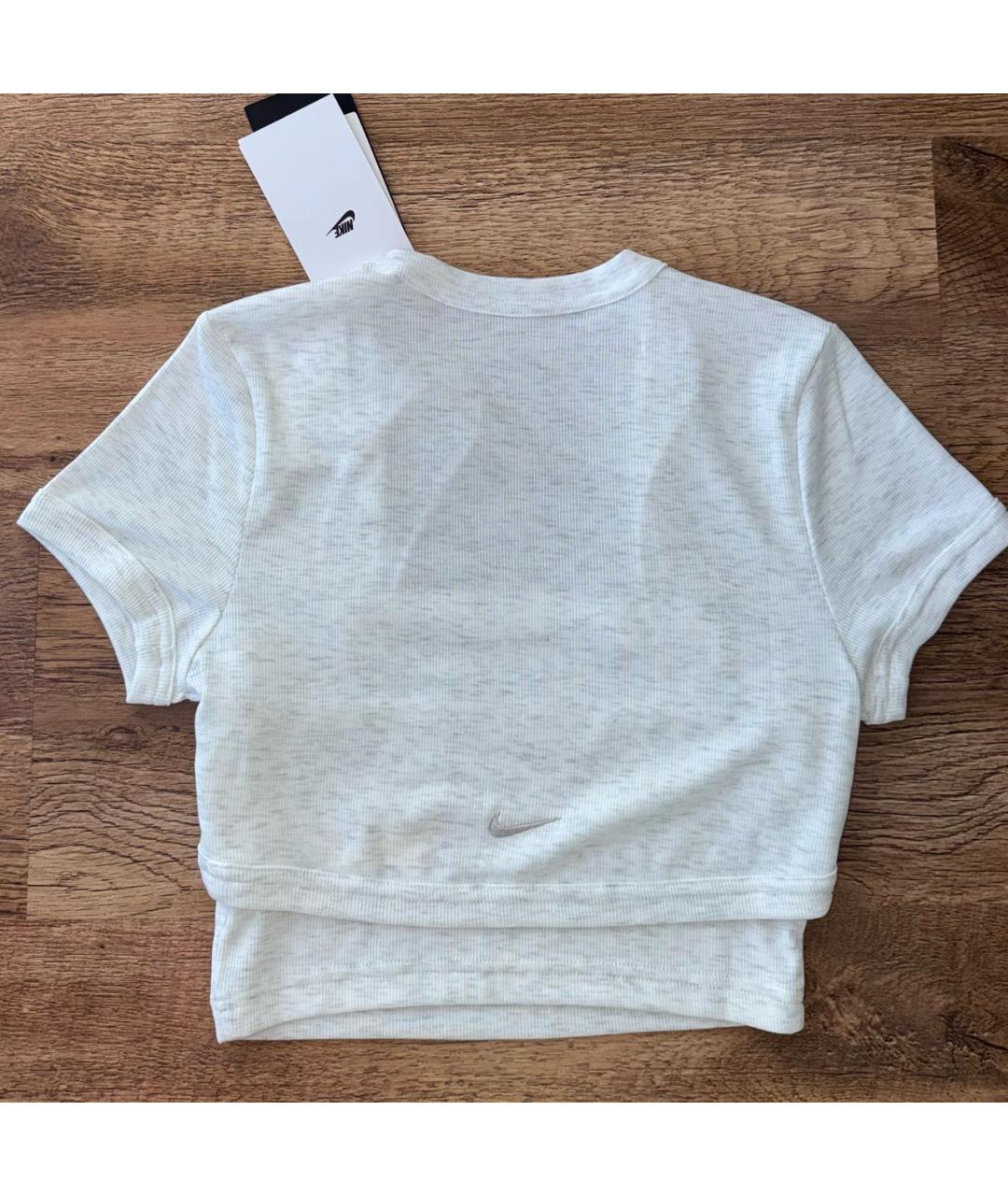 NIKE Серая хлопковая майка, фото 3