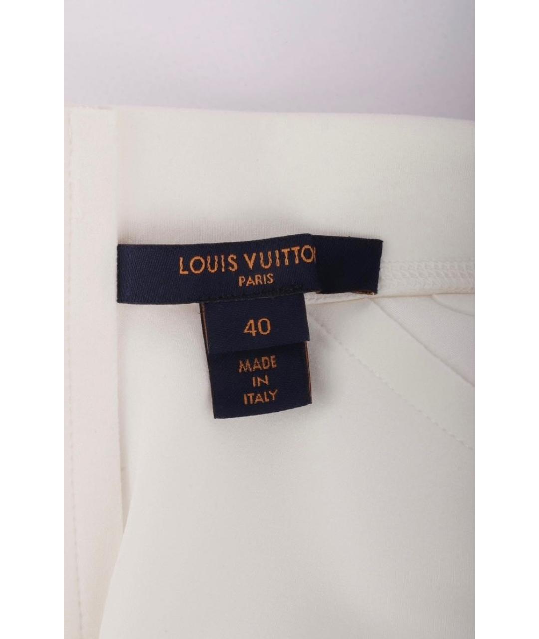 LOUIS VUITTON Белая полиамидовая футболка, фото 6