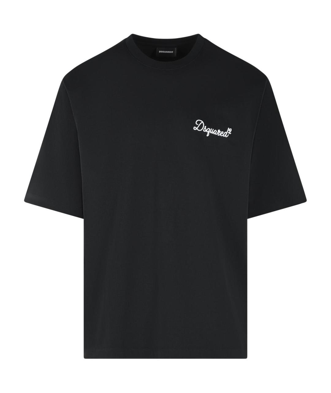 DSQUARED2 Черная хлопковая футболка, фото 1