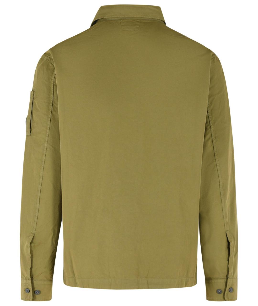 CP COMPANY Зеленая хлопковая куртка, фото 3