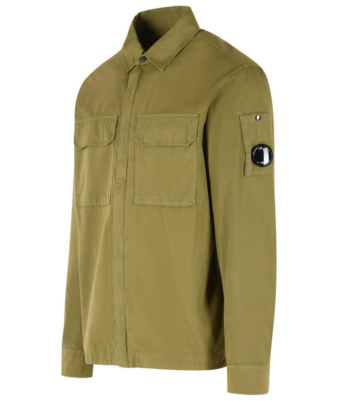 CP COMPANY Зеленая хлопковая куртка, фото 2