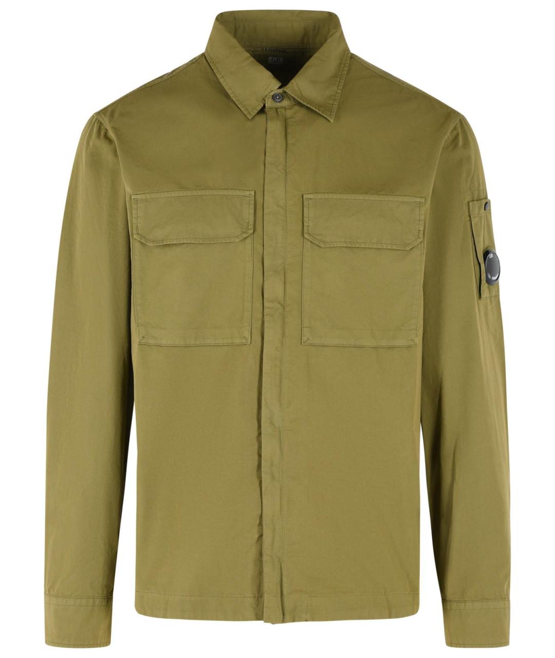 CP COMPANY Зеленая хлопковая куртка, фото 1