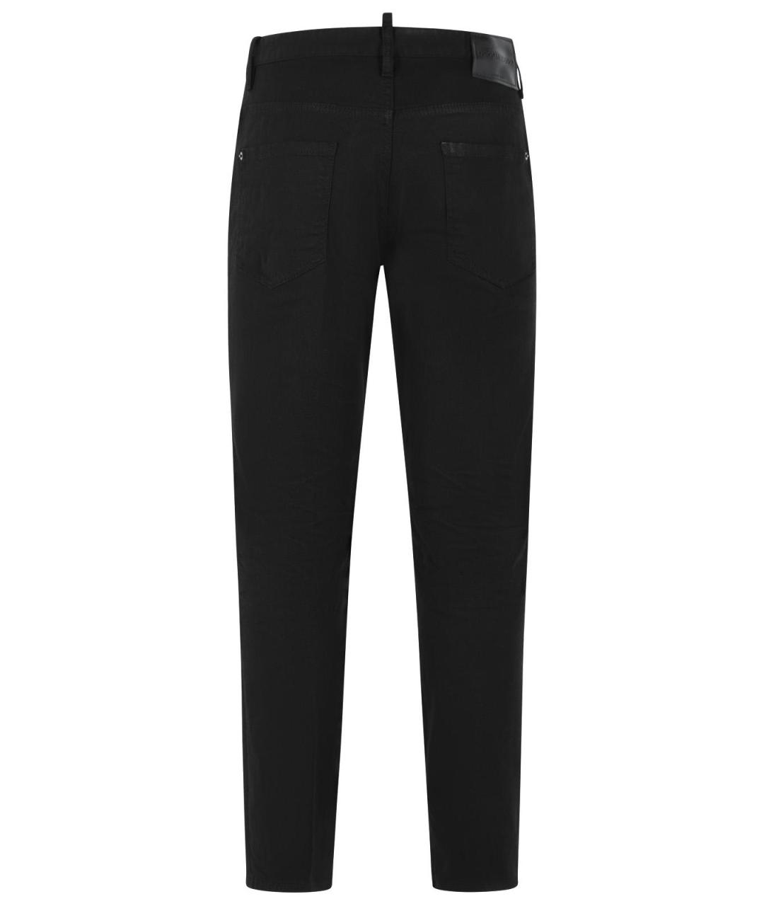 DSQUARED2 Черные хлопко-эластановые джинсы скинни, фото 3