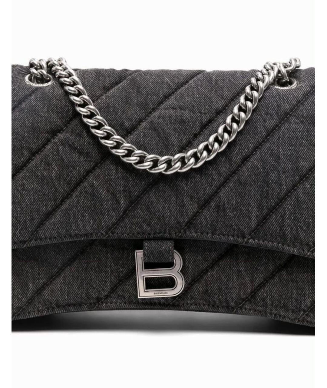 BALENCIAGA Серая деним сумка через плечо, фото 4