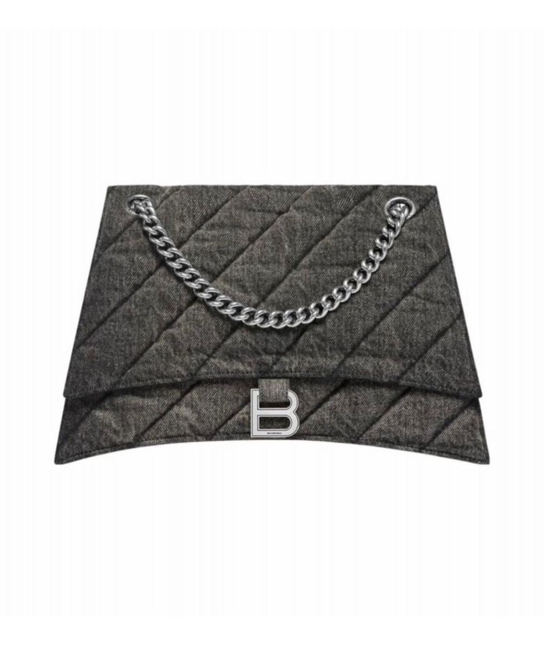 BALENCIAGA Серая деним сумка через плечо, фото 1