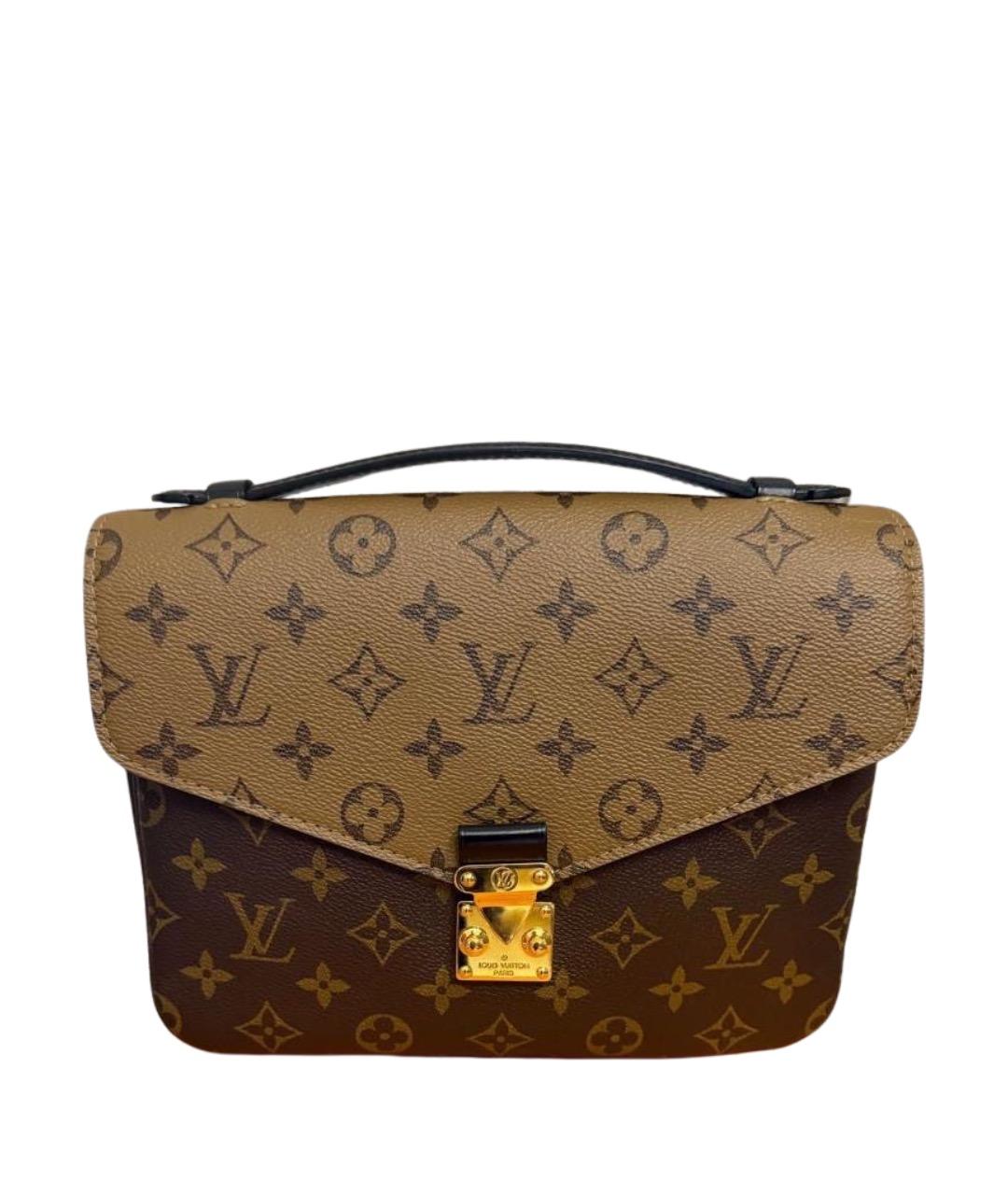 LOUIS VUITTON Коричневая сумка с короткими ручками, фото 1