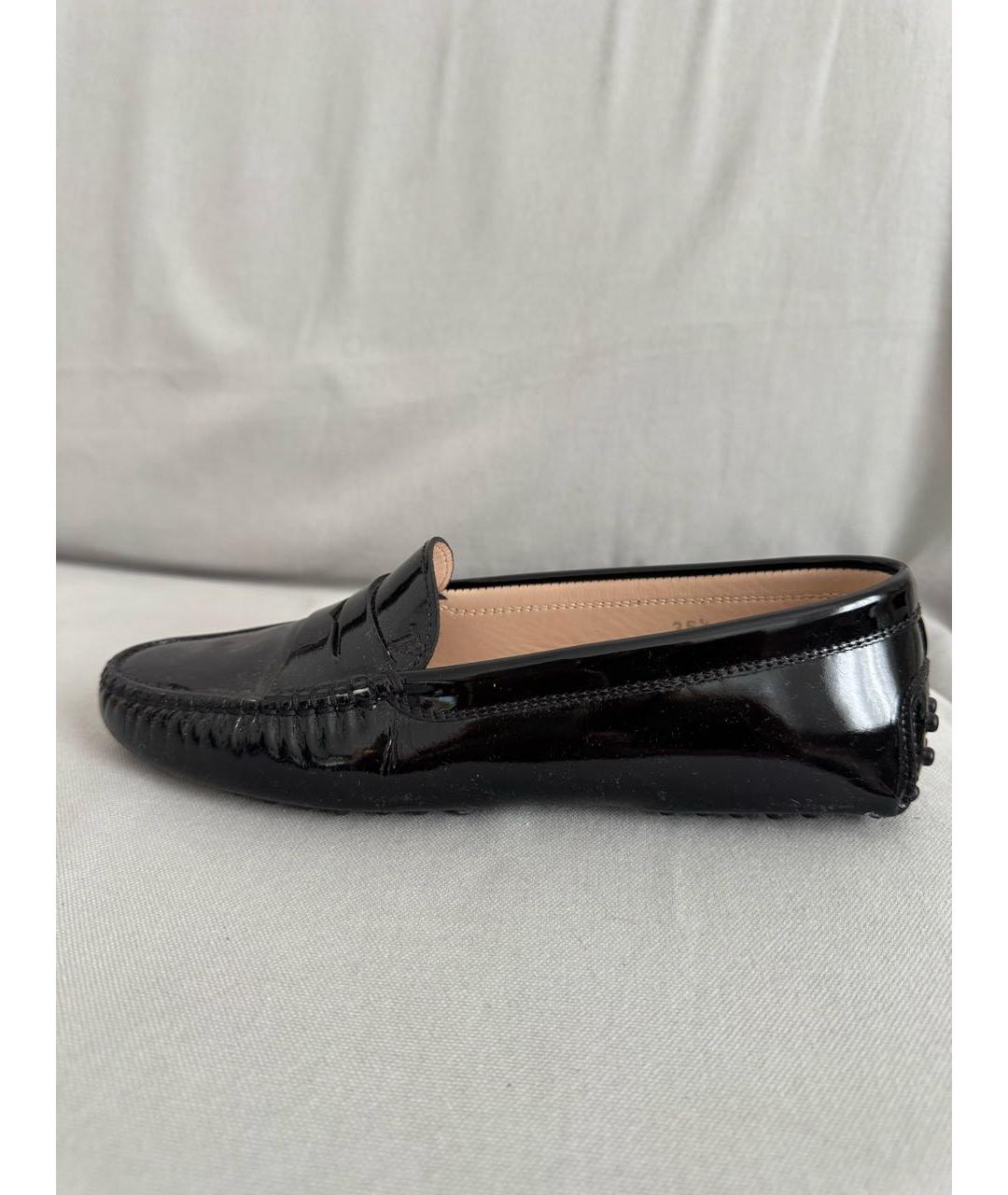 TOD'S Черные кожаные мокасины, фото 7