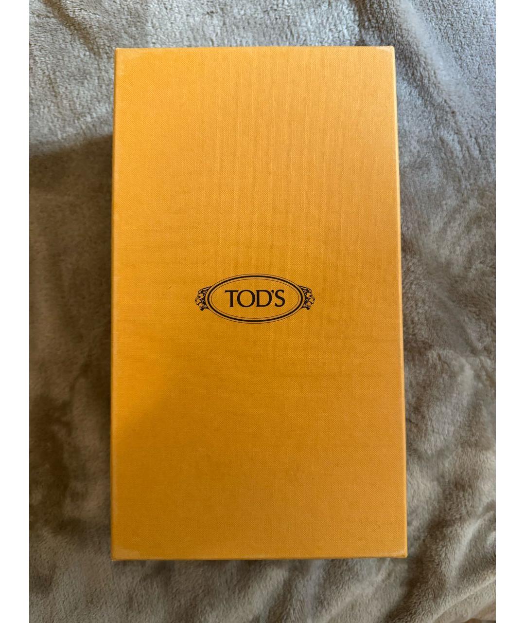 TOD'S Черные кожаные мокасины, фото 6
