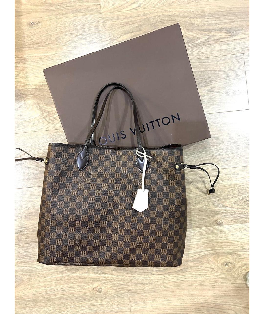 LOUIS VUITTON Коричневая сумка тоут, фото 7
