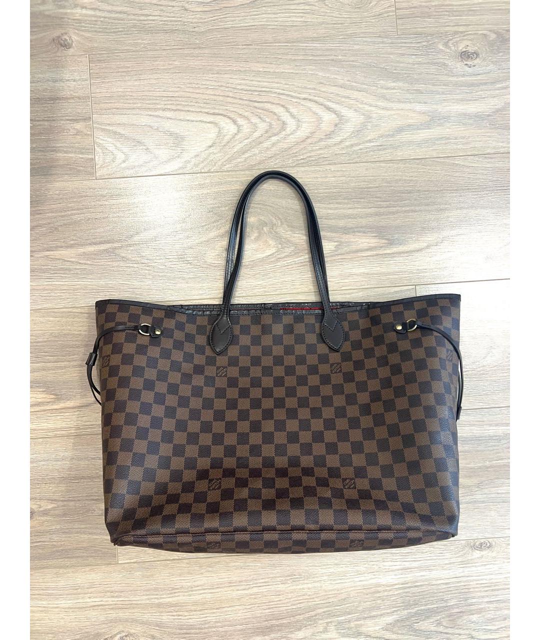 LOUIS VUITTON Коричневая сумка тоут, фото 3