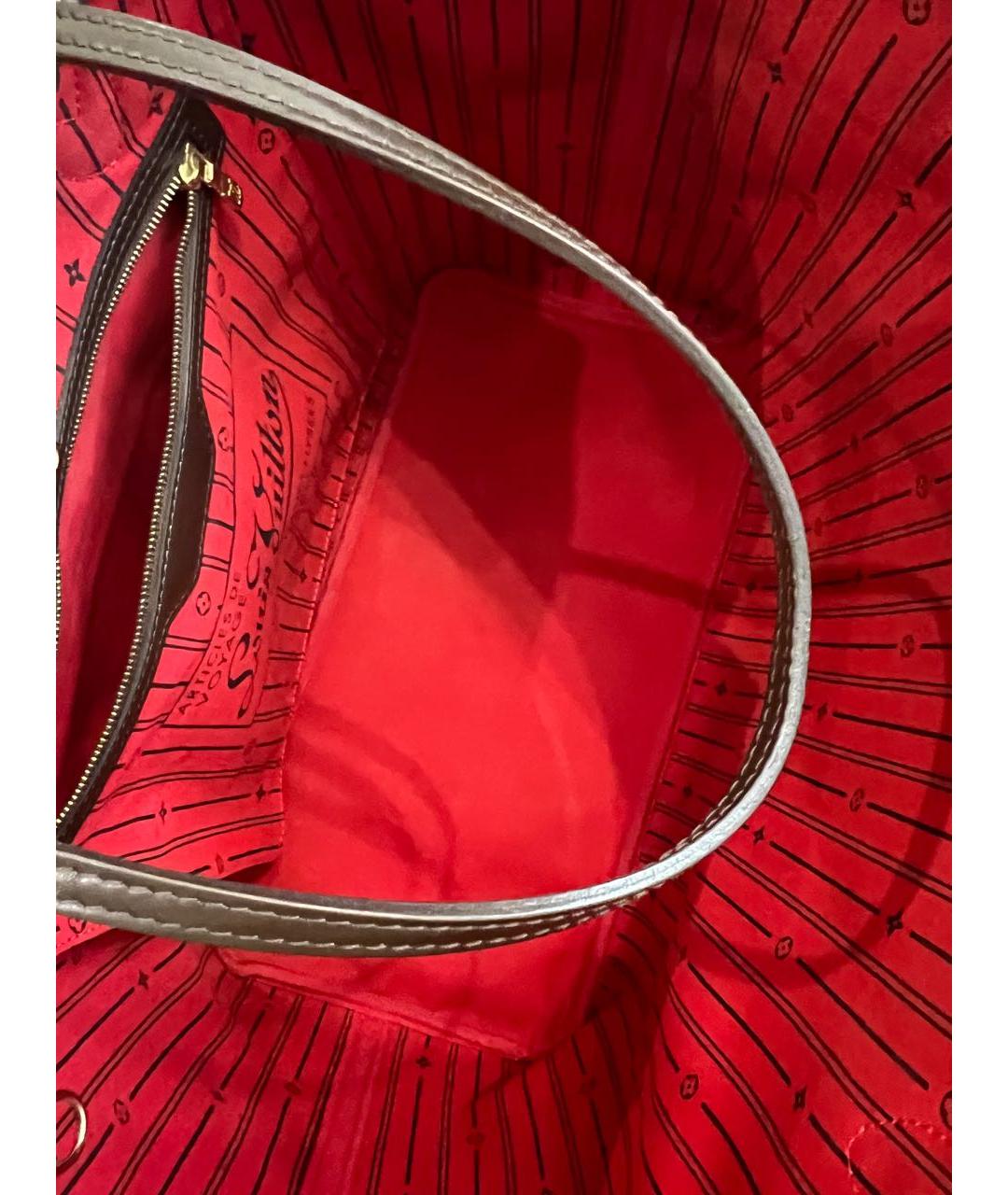 LOUIS VUITTON Коричневая сумка тоут, фото 8