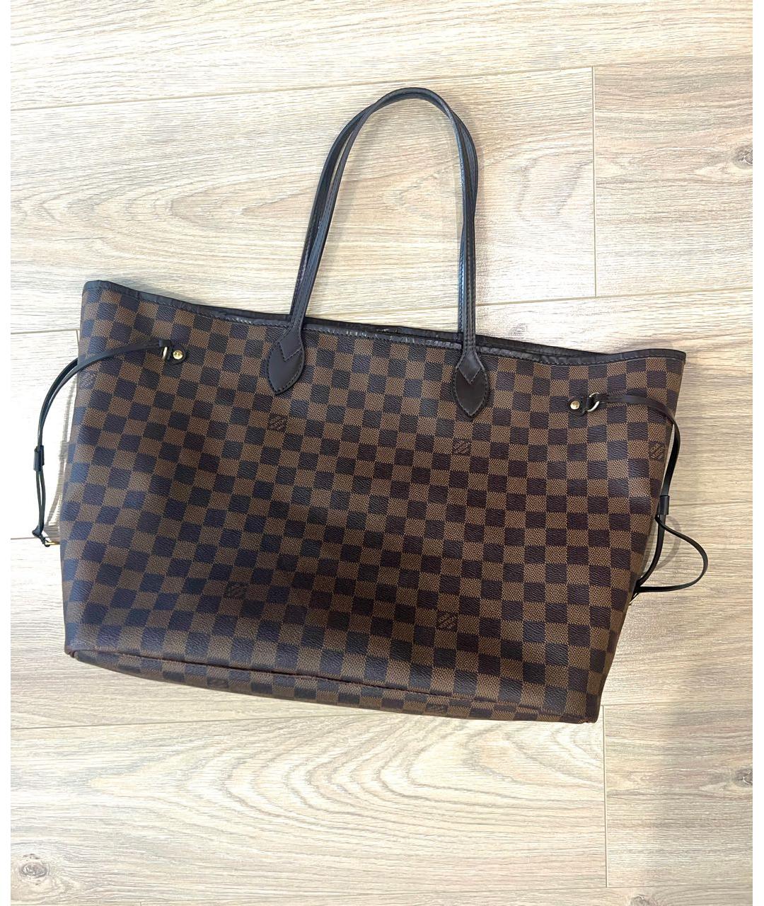LOUIS VUITTON Коричневая сумка тоут, фото 4