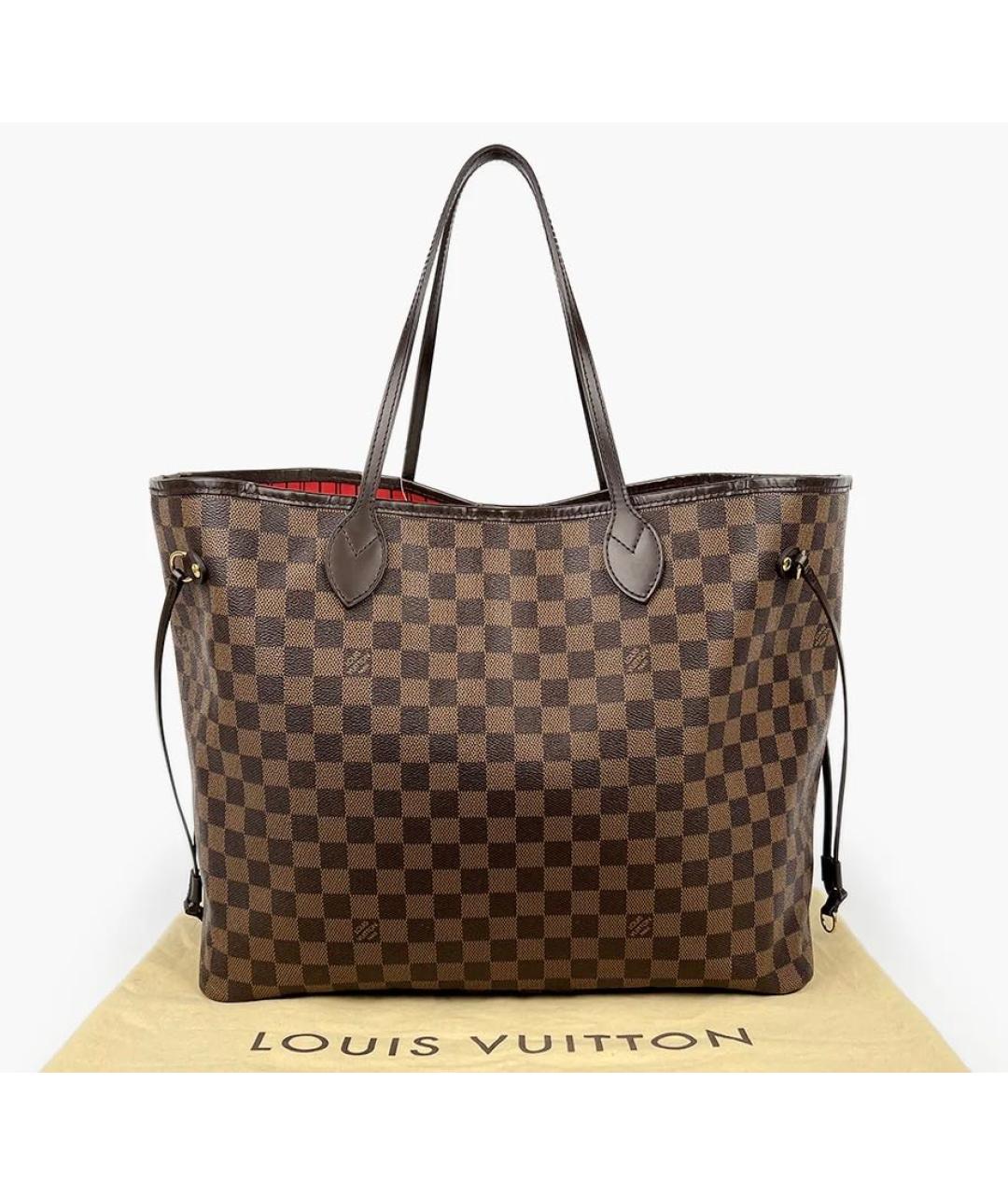 LOUIS VUITTON Коричневая сумка тоут, фото 2