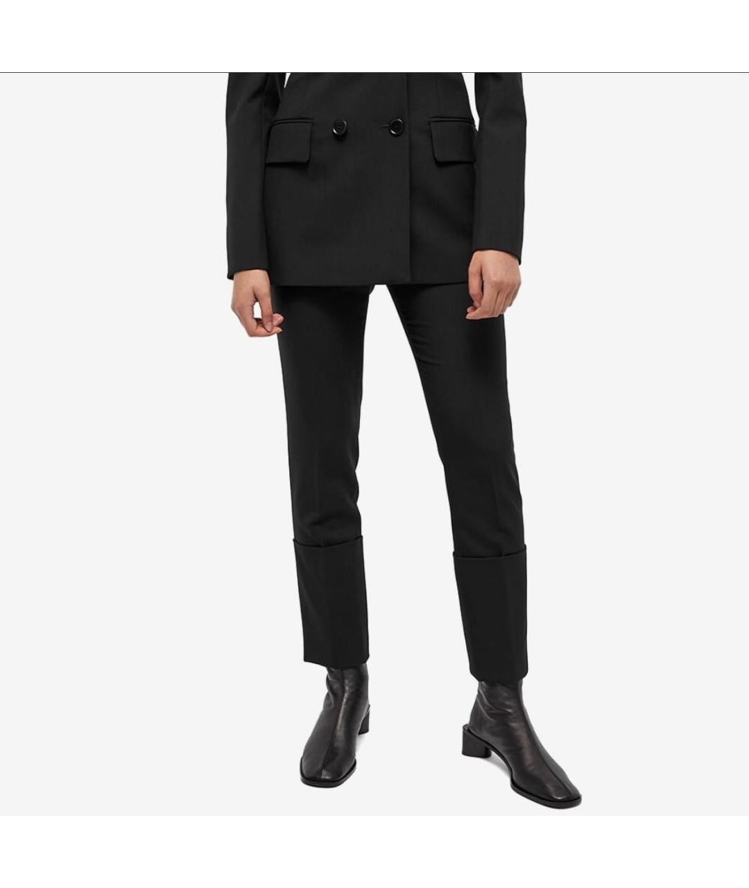 SPORTMAX Черные шерстяные брюки узкие, фото 4