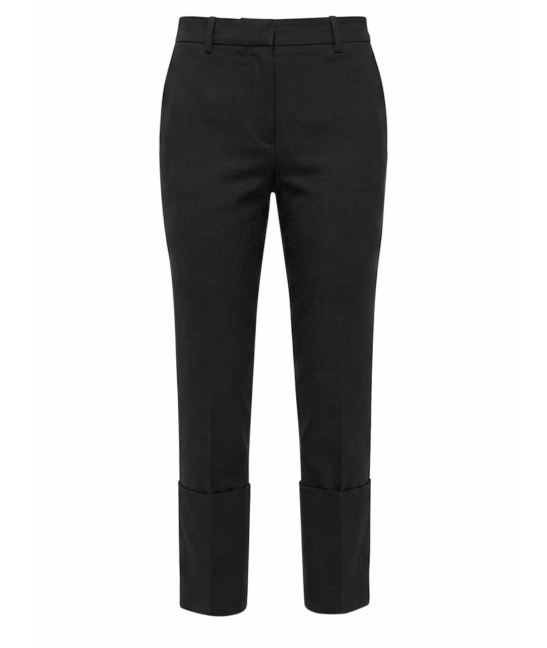 SPORTMAX Черные шерстяные брюки узкие, фото 1