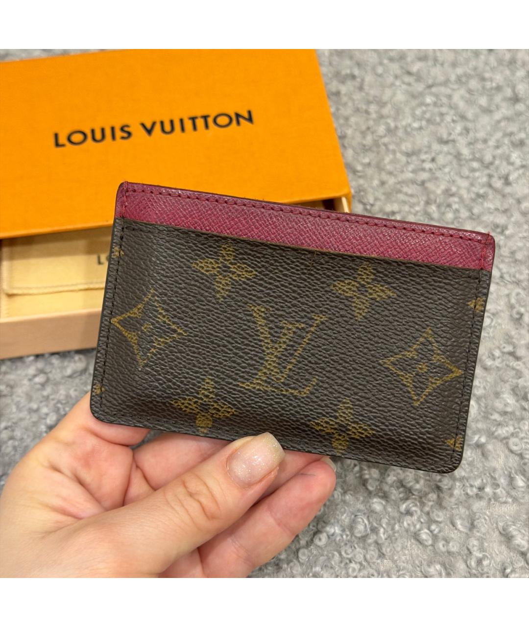 LOUIS VUITTON Розовый кардхолдер, фото 8