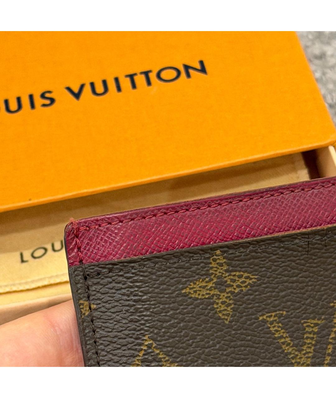 LOUIS VUITTON Розовый кардхолдер, фото 5