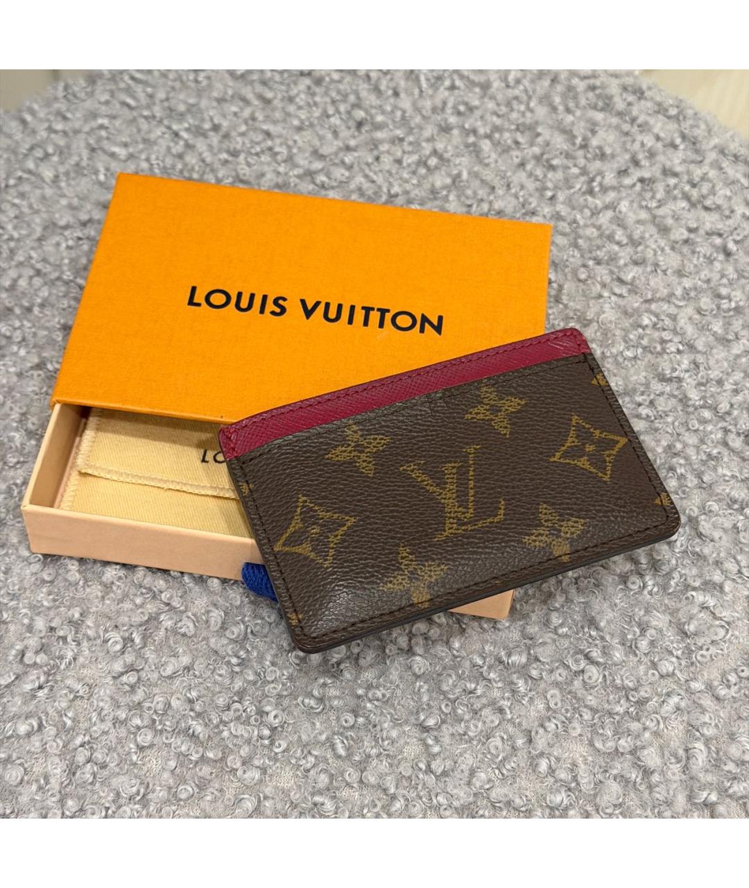 LOUIS VUITTON Розовый кардхолдер, фото 2